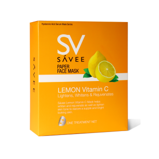 SAVEE PAPER FACE MASK LEMON VITAMIN C 360G (10PCS PACK)