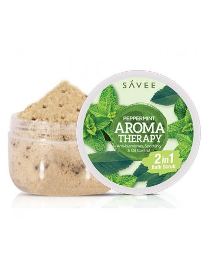 SAVEE PEPPERMINT AROMATHERAPY 2 IN 1 BATH SCRUB 180G