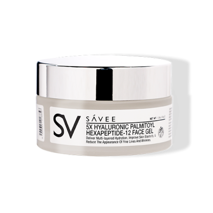 SAVEE 5X HYALURONIC PALMITOYL HEXAPEPTIDE-12 FACE GEL 30G